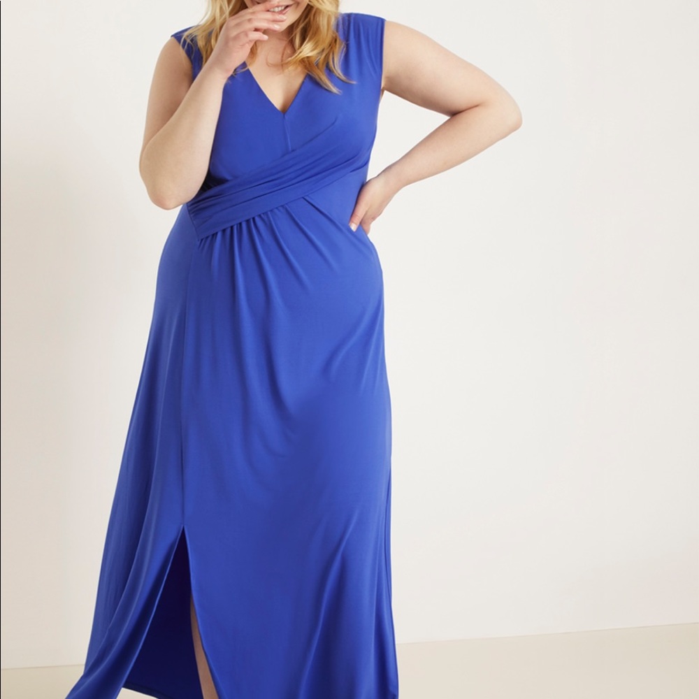 NEW w/Tags Eloquii Blue Maxi Dress -Spring 2020
